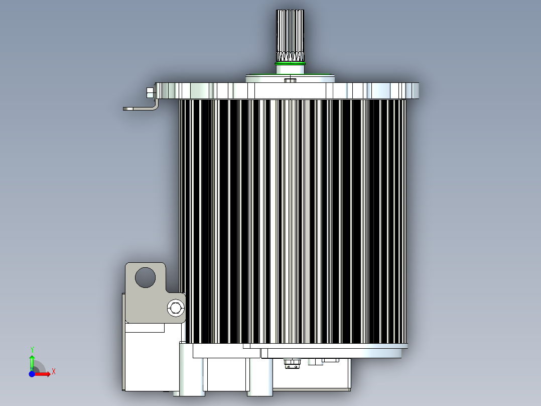 新能源汉腾幸福ES01纯电动车电机_EB25前视图