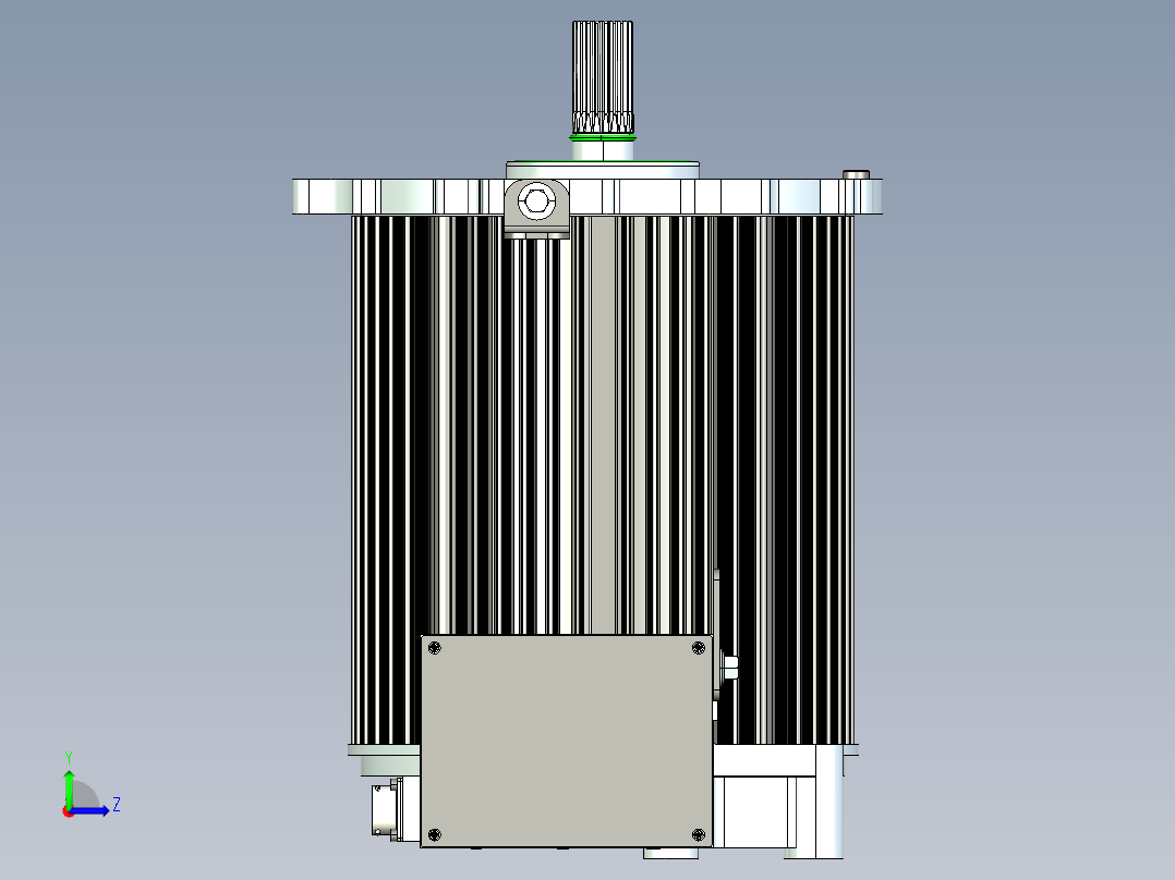 新能源汉腾幸福ES01纯电动车电机_EB25左视图