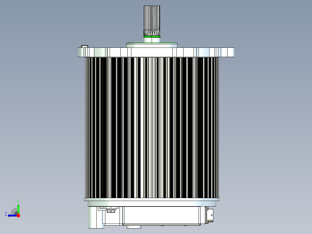 新能源汉腾幸福ES01纯电动车电机_EB25右视图