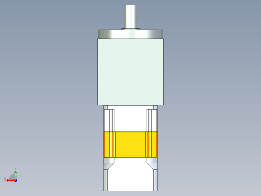 换向器PW110（垂直输出）PGH90-L2 19-70-90-M6.stp后视缩略图