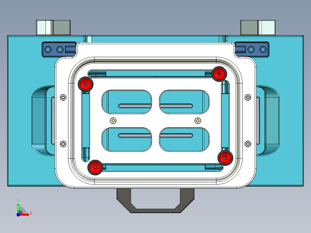 chuiqizhiju-笔记本CNC工装夹具三维模型07251前视图