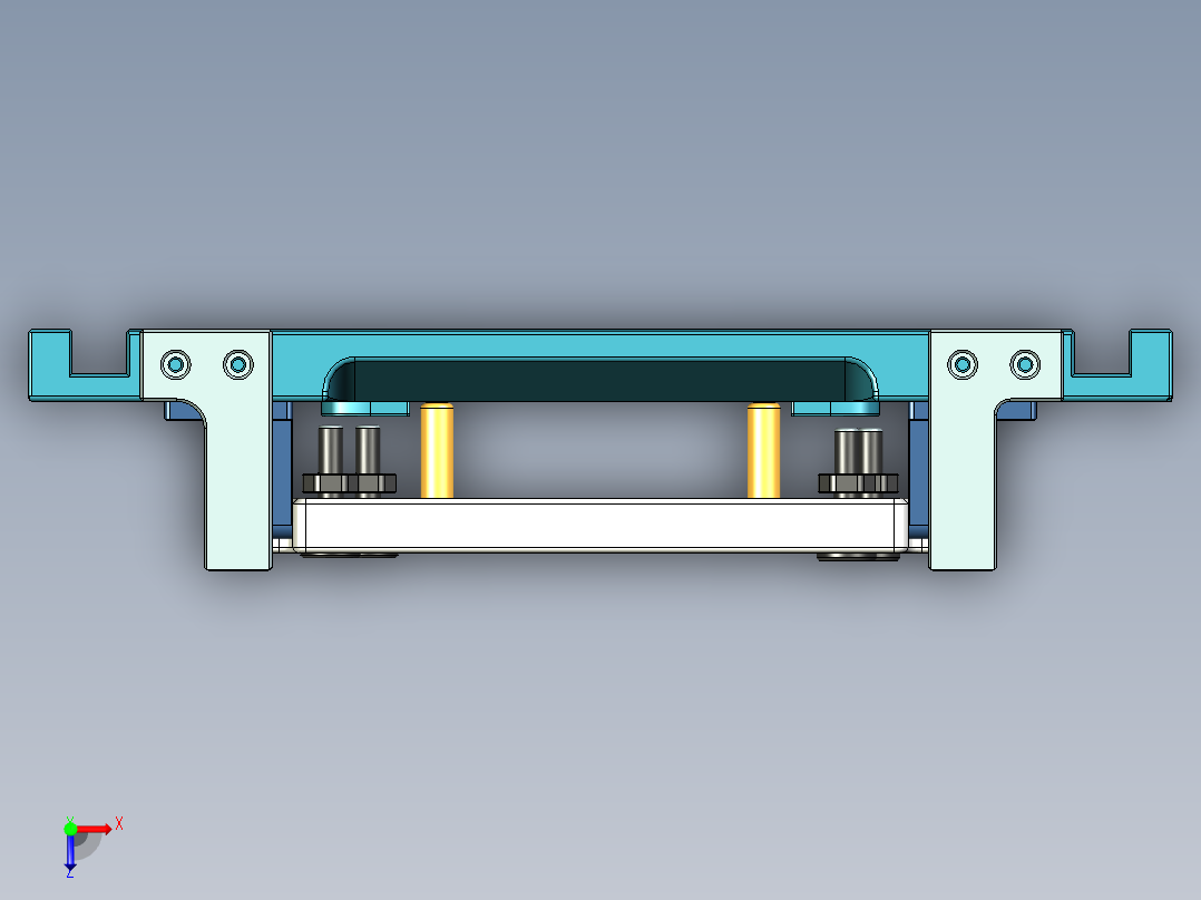 chuiqizhiju-笔记本CNC工装夹具三维模型07251俯视图