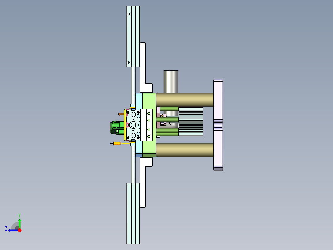 X3-B笔记本CNC工装夹具三维模型-CNC6-0923右视图