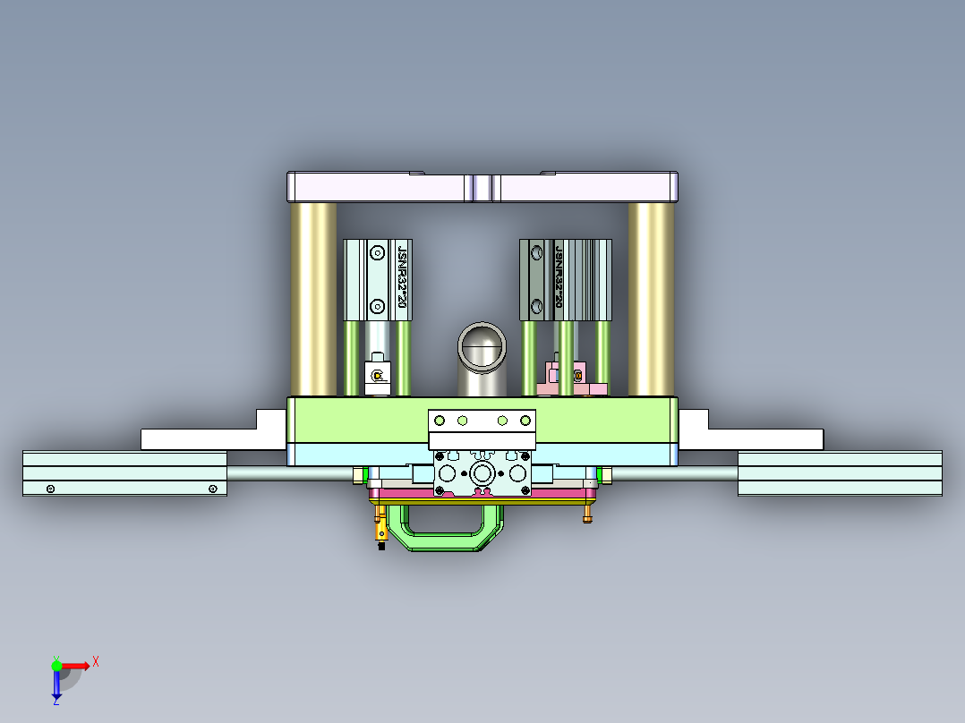 X3-B笔记本CNC工装夹具三维模型-CNC6-0923俯视图