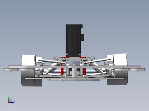 自动避障减震小车的设计【三维SW 含仿真动画】【13张CAD图纸+文档左视缩略图