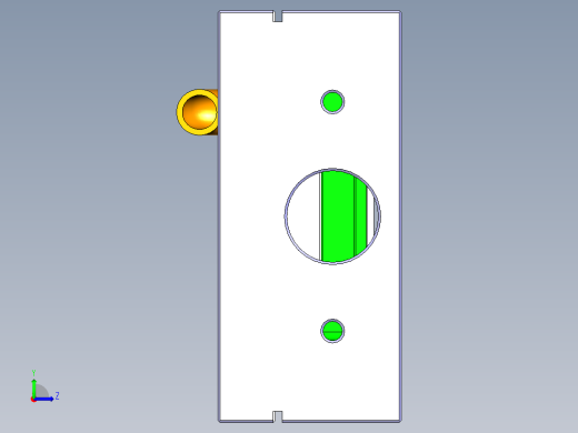 异性折弯件铣外形治具模型左视缩略图