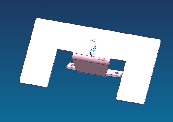 异性折弯件铣外形治具模型