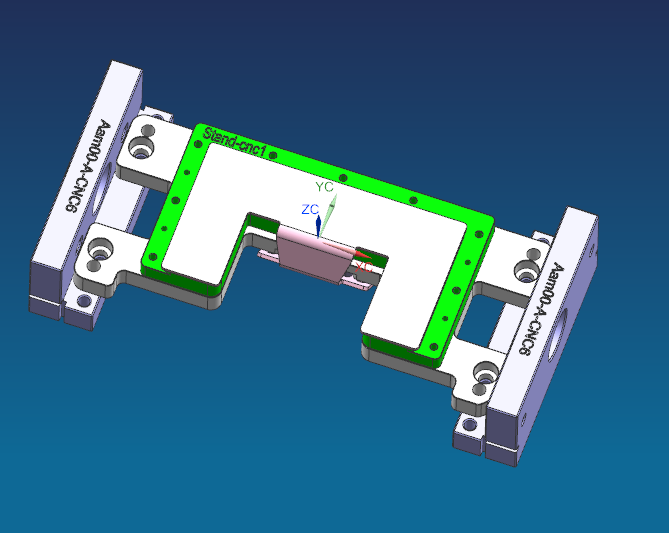 异性折弯件铣外形治具模型