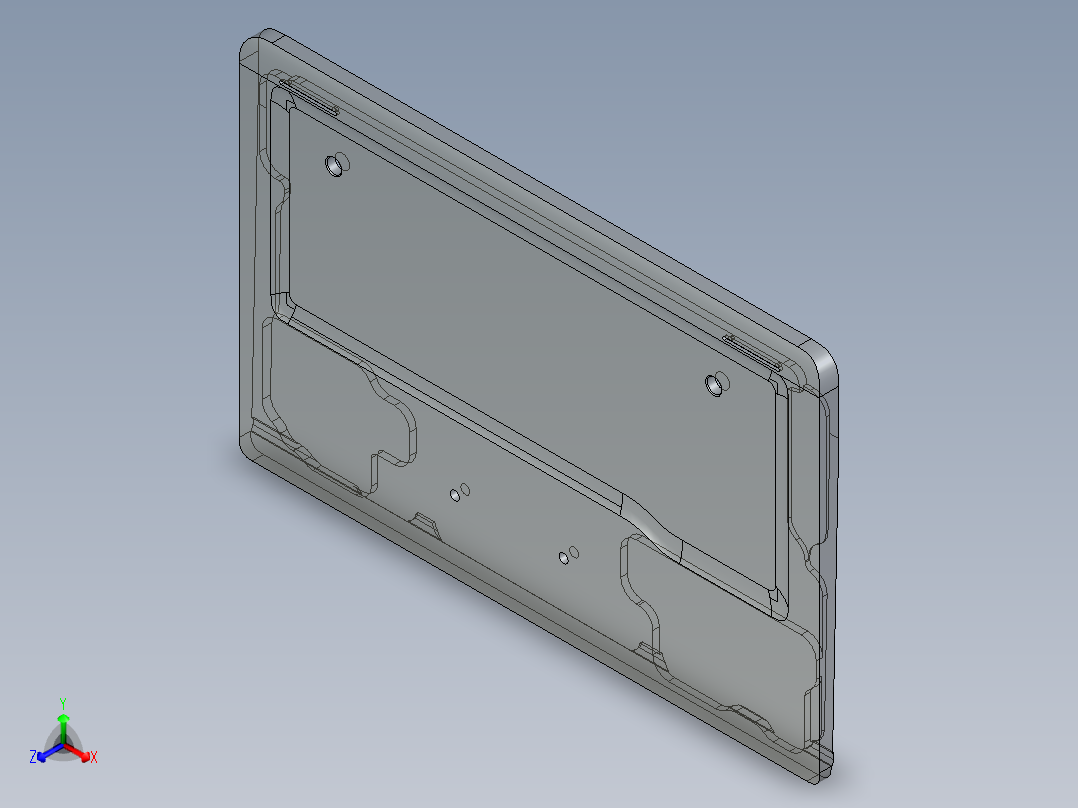 键盘外壳开粗外观面UG编程程序模型