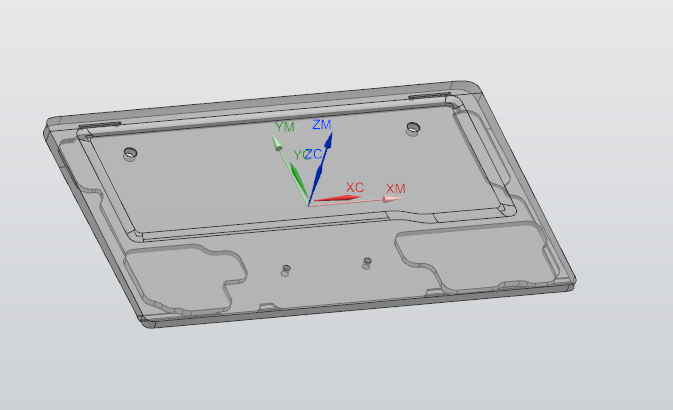 键盘外壳开粗外观面UG编程程序模型