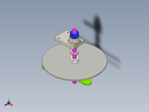 无动力带刹车料盘