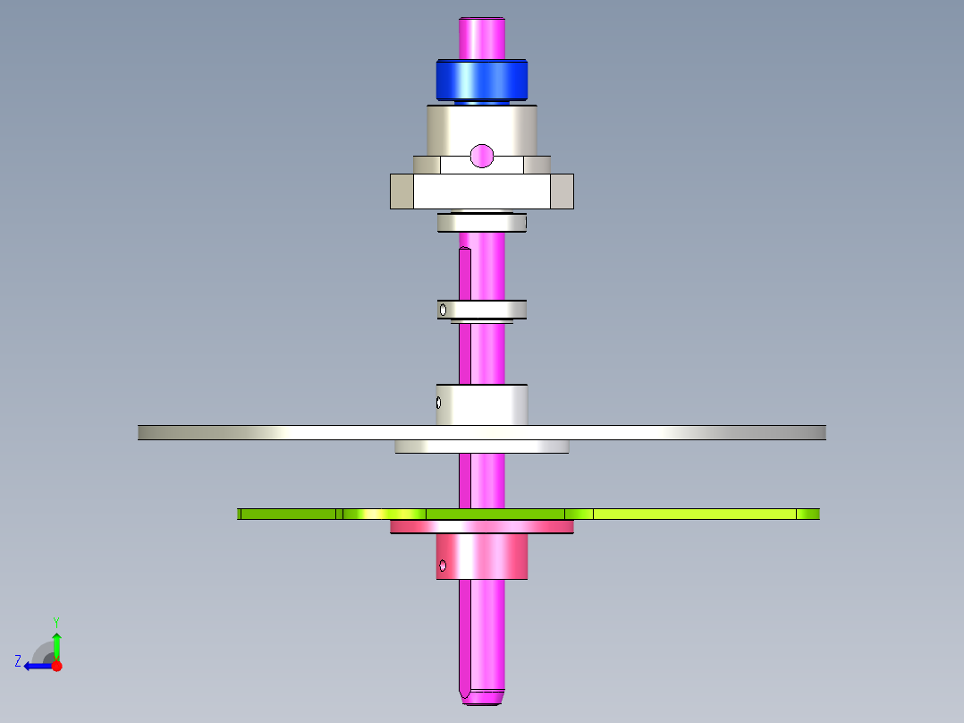 无动力带刹车料盘右视图