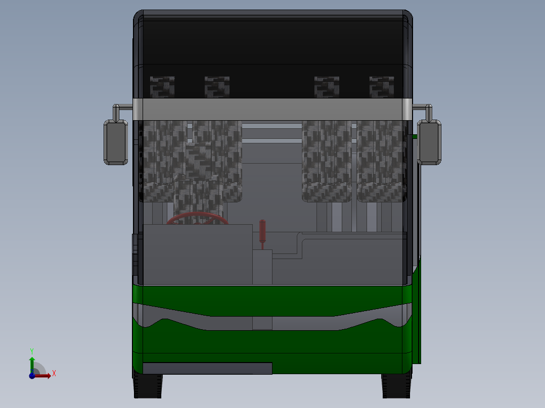 客车、公交车(31)前视图