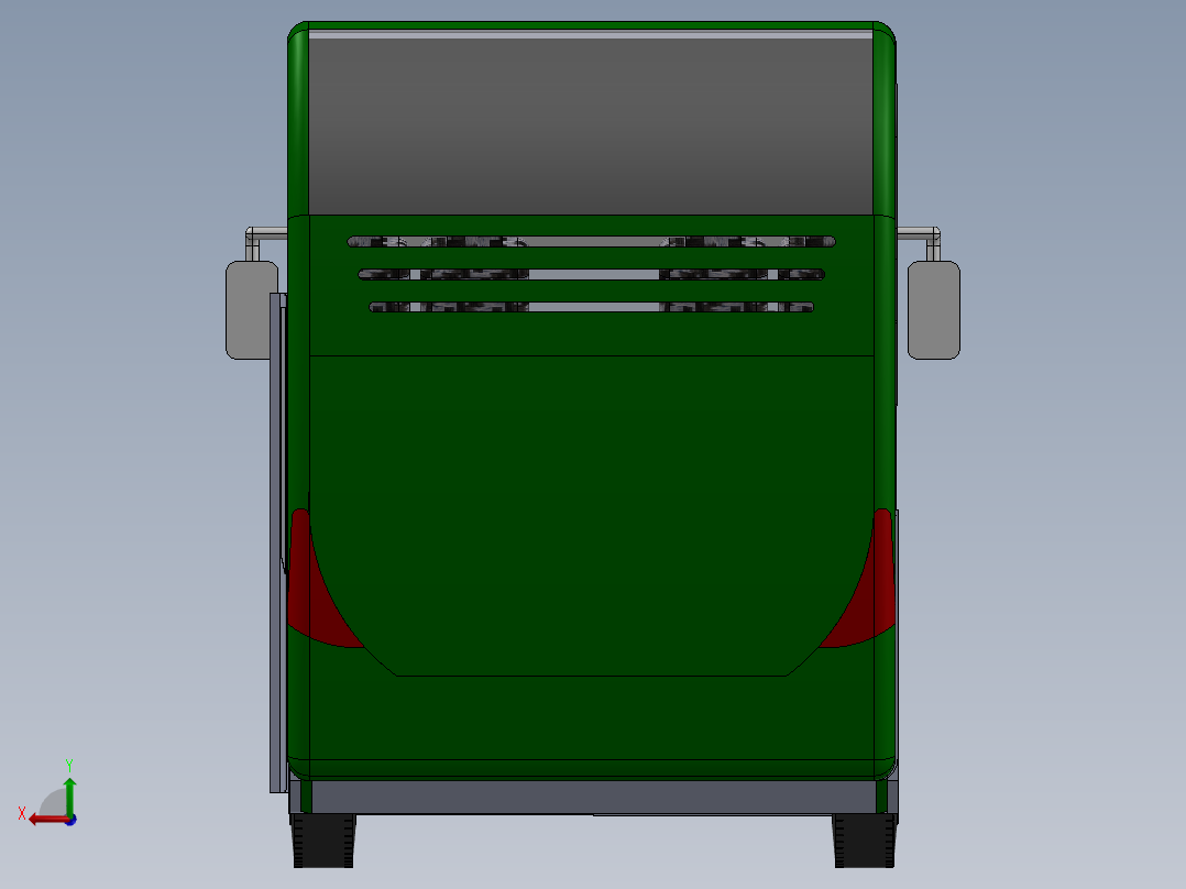 客车、公交车(31)后视图