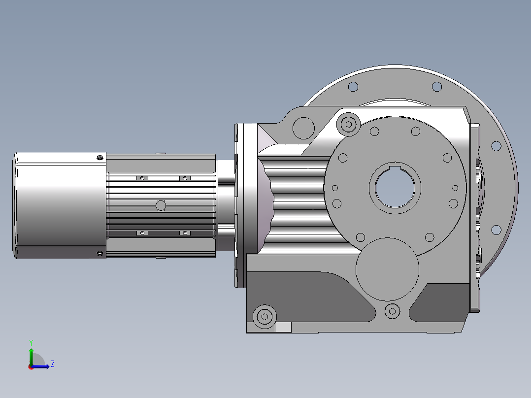 K系列减速机-K97型左视图