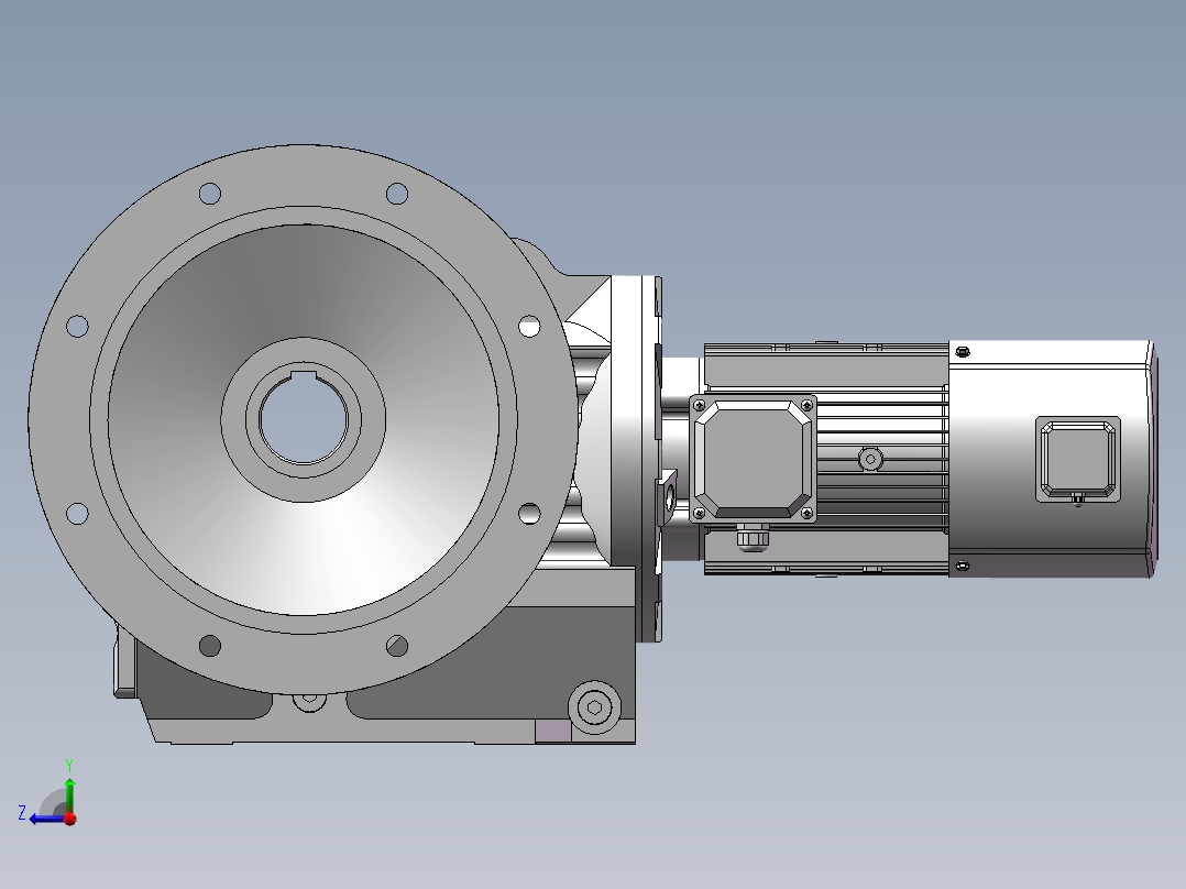 K系列减速机-K97型右视图