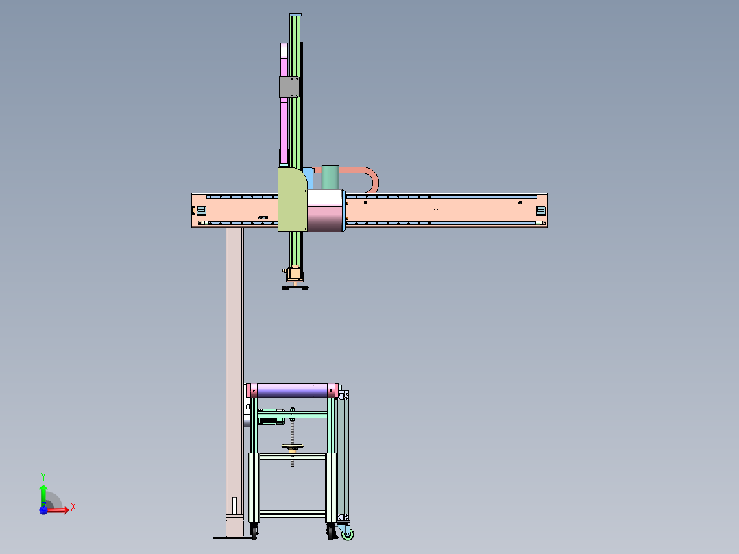 ZX-2500 电商包裹自动贴标机前视图