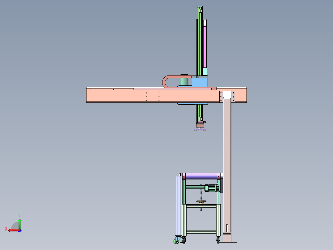 ZX-2500 电商包裹自动贴标机后视图
