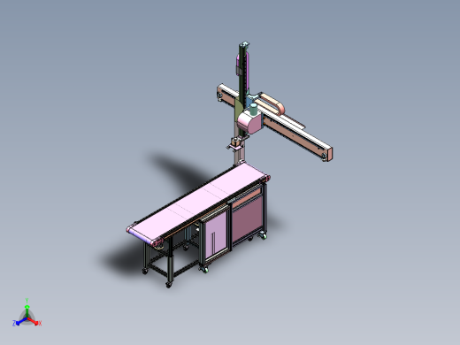 ZX-2500 电商包裹自动贴标机正等轴测缩略图