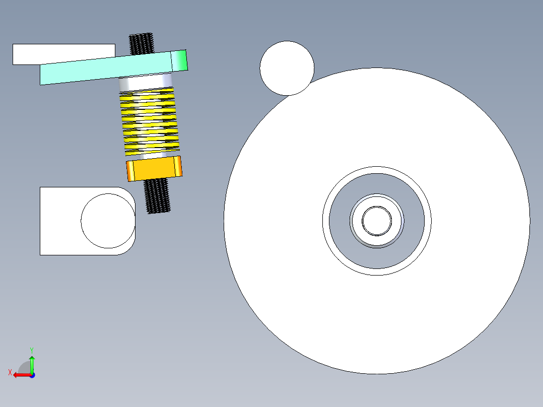B3004171-液压电梯-升降机后视图