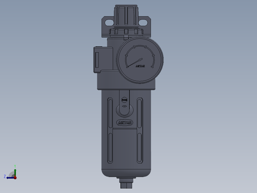 气源处理器BFR2000右视图