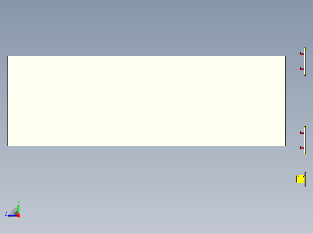 钣金自动仓储右视图