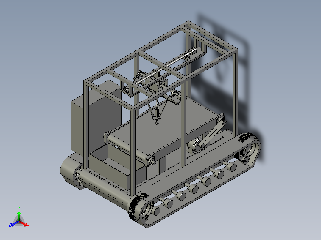 抓取皮带线机器人小车