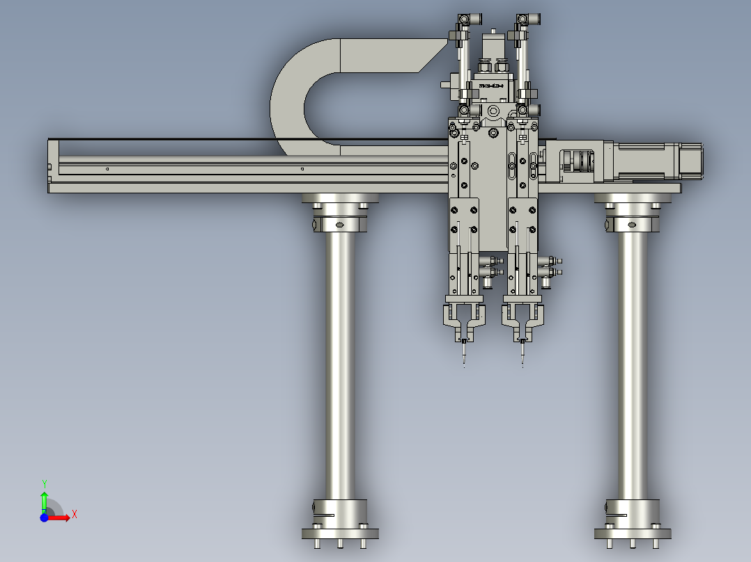 取料模组总装配前视图