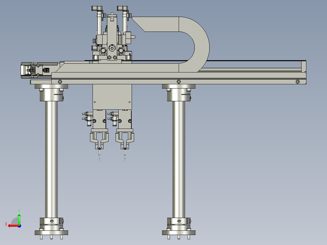 取料模组总装配后视图