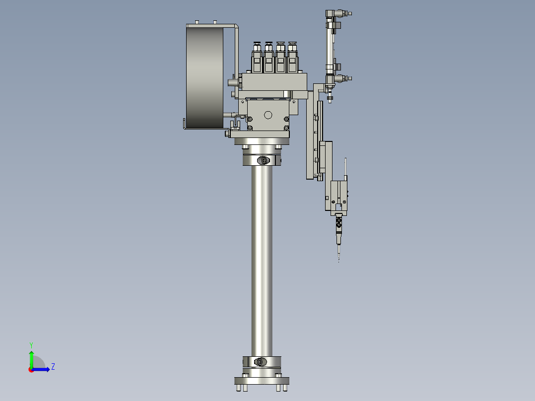 取料模组总装配左视图
