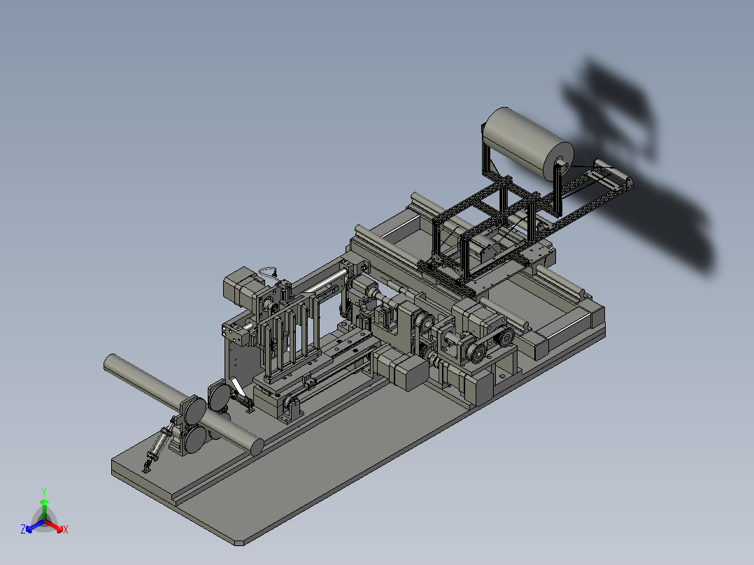 电线生产用铠带缠绕装置