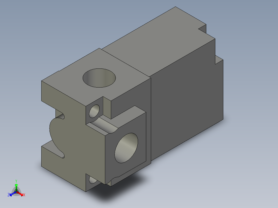 MAC电磁阀24V正等轴测图