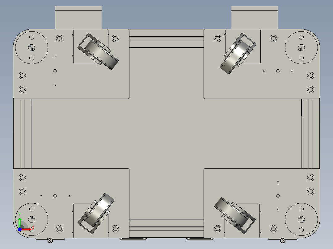 UR手臂移动柜前视图