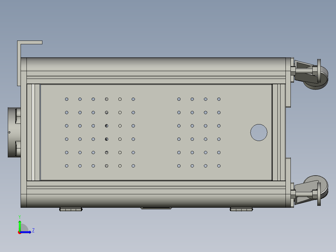 UR手臂移动柜左视图