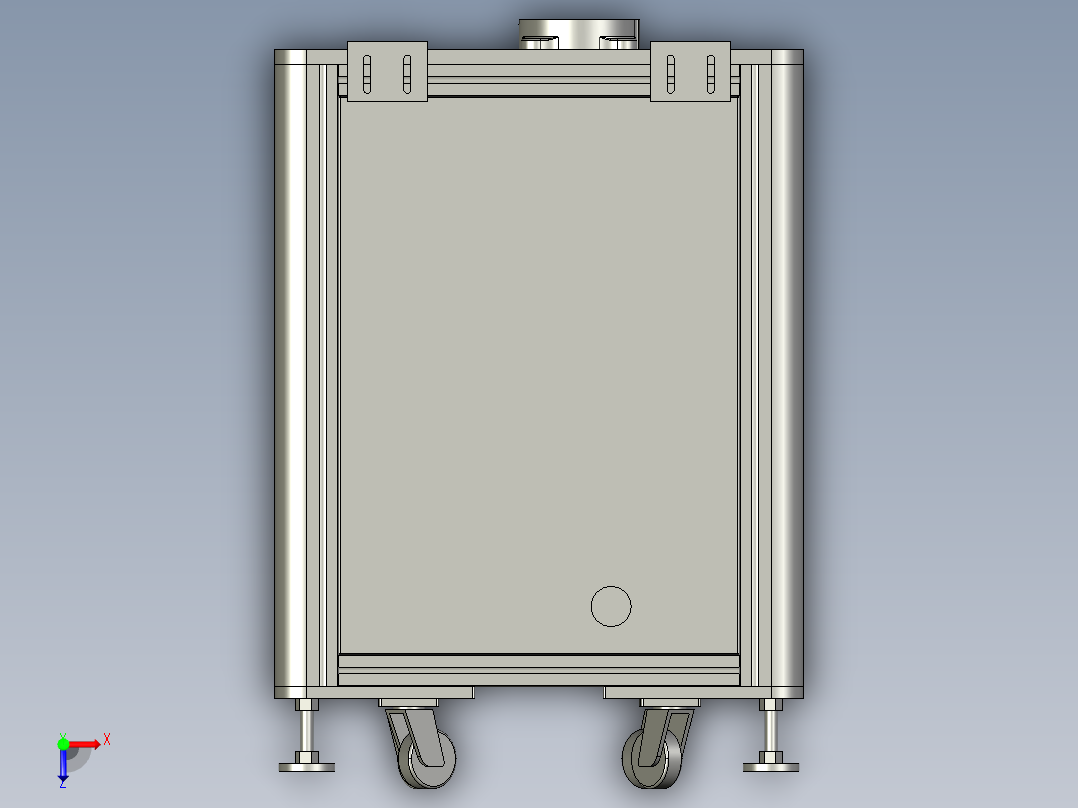 UR手臂移动柜俯视图