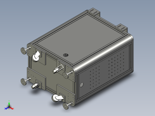 UR手臂移动柜正等轴测缩略图