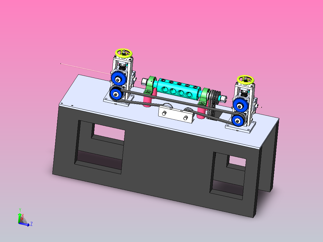 棒料矫直机主视图