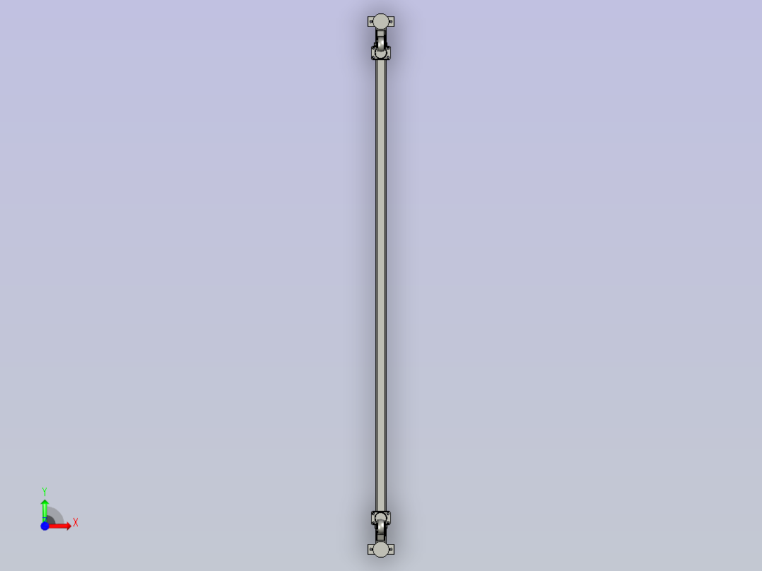 滚筒支脚组件前视图