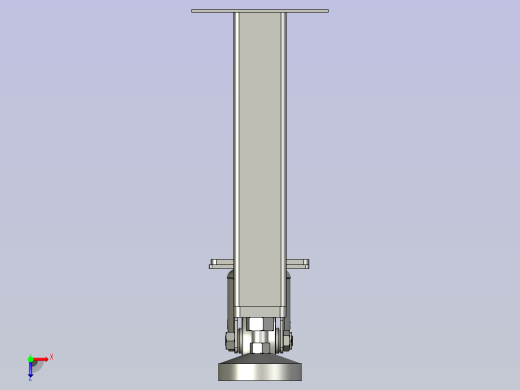 滚筒支脚组件俯视缩略图