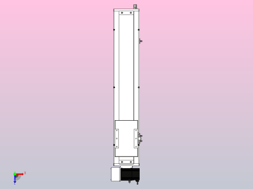 SCM14-500-LU滚珠花健、支撑座、滚珠丝杠、交叉导轨、直线模组俯视缩略图