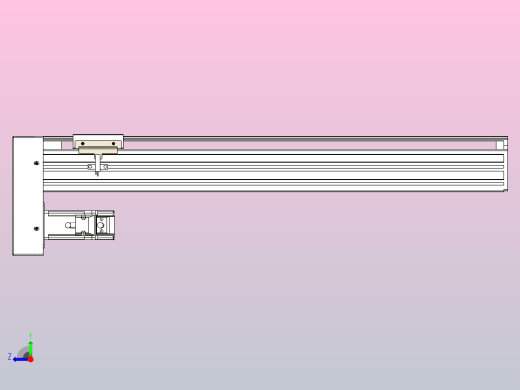 日规模组半封闭丝杆TPA-HNR-65S-1610C-L450-MP-C-P20-N3右视缩略图