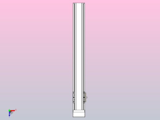 日规模组半封闭丝杆TPA-HNR-65S-1610C-L450-MP-C-P20-N3俯视缩略图