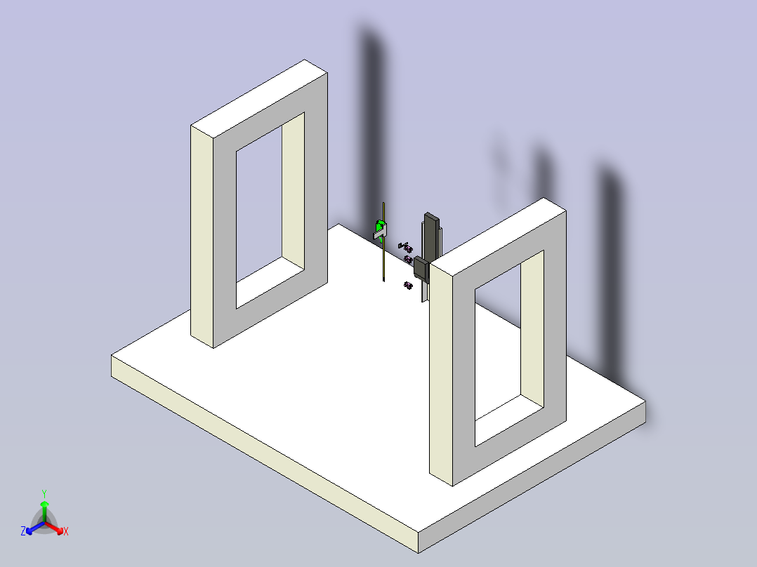 模组-非接触式3D检测设备主视图