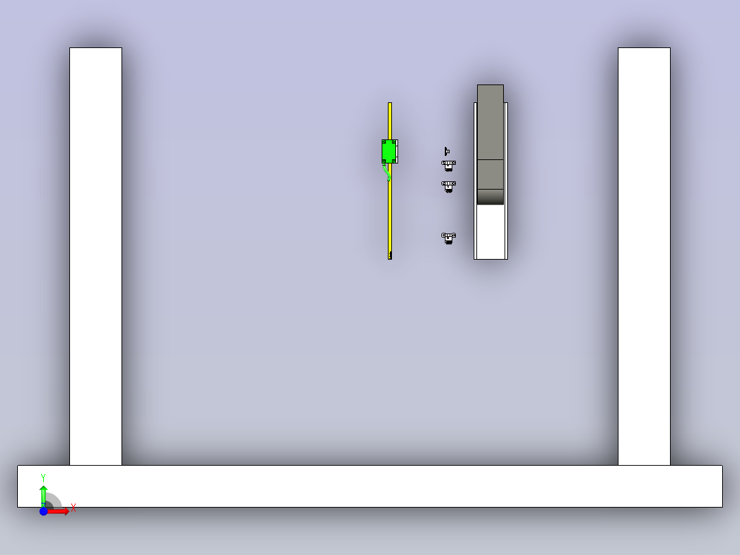 模组-非接触式3D检测设备前视图