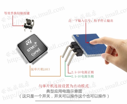 A3001598-TTP223数字电容式触摸传感器缩略图
