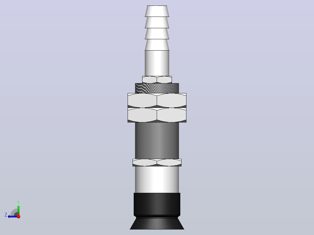 PFTK-5A／6A／10A固定金属底座标准真空吸盘[PFTK-10-S]右视图