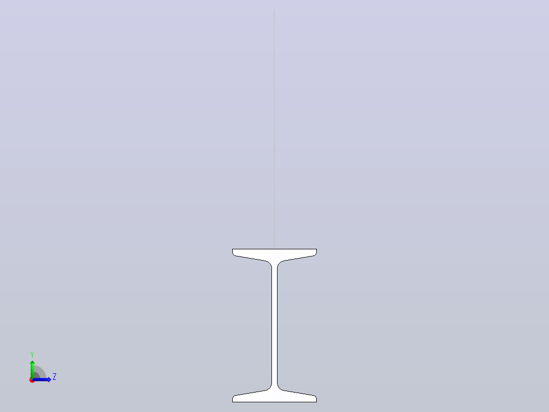 16#热轧工字钢9.5m.SLDPRT左视图