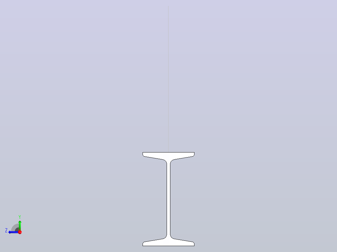 16#热轧工字钢9.5m.SLDPRT右视图