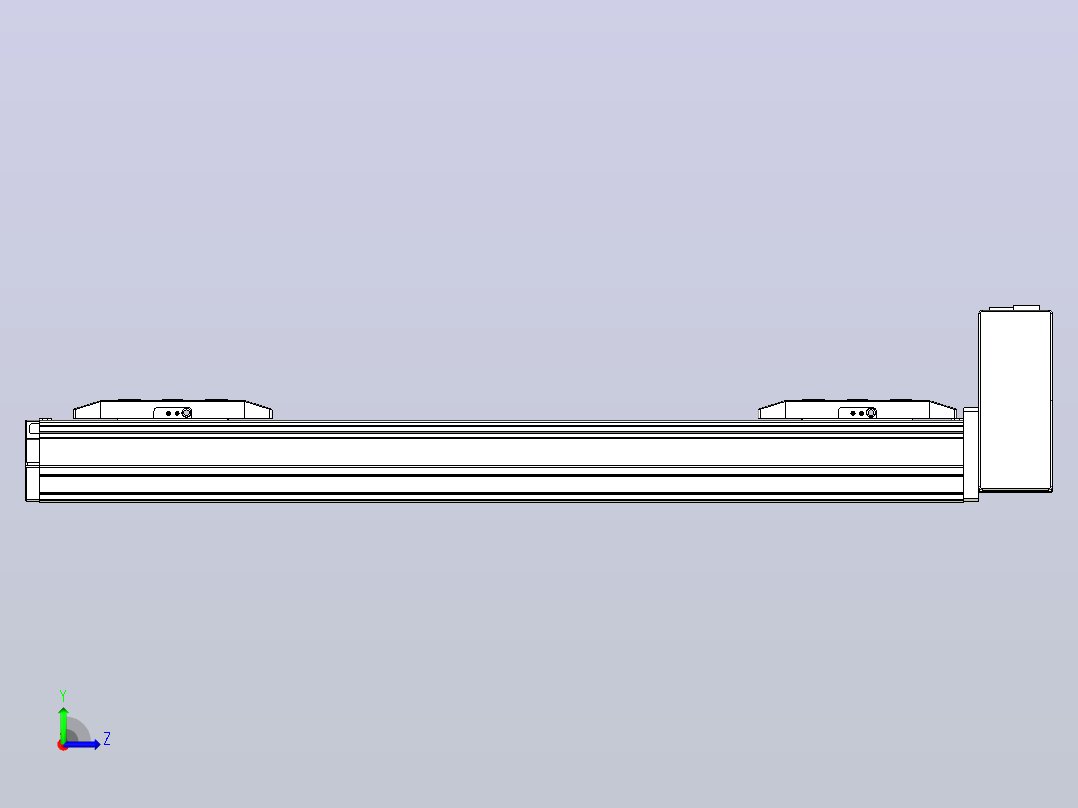 皮带直线轴双滑块型TPA-GCBS-50-P42-L125-LU-M10-N3左视图