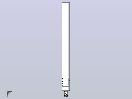 滚珠丝杠直线轴带导轨全封闭TPA-HCR-175D-2510C-L1650-M-Y-P75-N3俯视缩略图